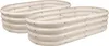 Abgerundete Hochbeete aus verzinktem Stahl – 120 cm x 60 cm Produktbild-Vorschau 1