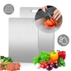 2 Stück Schneidebrett Edelstahl, Titan Chopping Board, Auch Produktbild-Vorschau 1