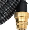 vidaXL Tubo di aspirazione con raccordi in ottone nero 1,1" Anteprima dell’immagine prodotto 2