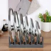 Stojak na pokrywki i talerze czarny 28x15x9 cm Podgląd zdjęcia produktu 5