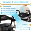 WALCORA 2 in 1 Rollstuhl Rollator Faltbar und Leicht mit Produktbild-Vorschau 5