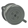 The bottom of a gray enamel pot with markings indicating compatibility with different stovetops. Podgląd zdjęcia produktu
