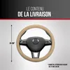 HEYNER® Housse de volant 37-39 cm pour voiture, beige, en Voir les images du produit 3
