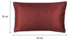 Kissenbezug 30x50 cm bordeaux Damast Circle Deko Produktbild-Vorschau 2