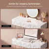 EUGAD Schminktisch mit Beleuchtung, Stuhl, 360° drehbarem Produktbild-Vorschau 10