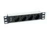 Equip 4-Fach Deutsche Steckdosenleiste, 10" Produktbild-Vorschau 1