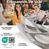 Tischdecke Vintage Holz Patchwork Grau 100x140cm Produktbild-Vorschau 9