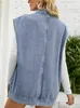 ASKSA Damen Jeansweste aermellos Laessige Locker Elegante Produktbild-Vorschau 5
