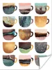 MuchoWow® Poster Abstrakt - Kaffeetassen - Pastell - Muster Produktbild-Vorschau 1