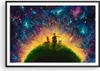 Gerahmtes Poster - Schwarzer Rahmen - Mann Natur - 100x70 Produktbild-Vorschau 1