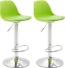 Lot de 2 tabourets de bar CLP Kiel en plastique, réglables Voir les images du produit 5