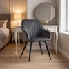 Relaxdays Esszimmerstuhl, 2er Set, Samt, Metallbeine,  Produktbild-Vorschau 3