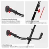 Collage of close-up images showing features of a motor tool, with German text descriptions. Produktbild-Vorschau