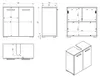 Meuble vasque Jupiter 60 x 30 x 60 cm - Noir mat Meuble de Voir les images du produit 5