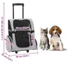 vidaXL Trolley für Haustiere 3-in-1 Grau 48x32x(57-106) cm Produktbild-Vorschau 7