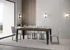 Rozkładany stół konsolowy 90x40/300 cm Flame Premium orzech Podgląd zdjęcia produktu 3