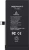 A black battery with white text and logos. Produktbild-Vorschau