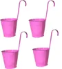 Blumentöpfe 4 Stück Hängetöpfe Rosa 16 cm Produktbild-Vorschau 1