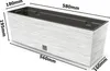 4x 18L květináč balkonový truhlík 58x19,5 cm bílý + Náhled obrázku produktu 2