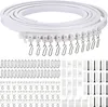 Biegsame Decke Gebogene Vorhangschiene Flexible Halterung Produktbild-Vorschau 1