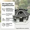 Mucola Vogelhaus Vogelfutterhaus Holz Vogelvilla Produktbild-Vorschau 11
