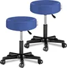 CASARIA® Lot de 2 tabourets de bureau bleu pivotant 360° Voir les images du produit 2
