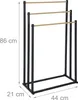 Portasciugamani Relaxdays, L x P x A: 86 x 44 x 21 cm, Anteprima dell’immagine prodotto 4