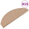 vidaXL Tappetini autoadesivi 15 pezzi 65x22,5x3,5 cm Beige Anteprima dell’immagine prodotto 9