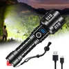 2000 Lumen LED-Taschenlampe mit Zoom & USB-C - 3W COB Produktbild-Vorschau 2