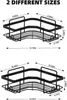 Set aus 2 Eck-Duschregalen ohne Bohren Schwarz Organizer Produktbild-Vorschau 6