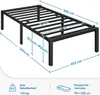 Yaheetech Bettrahmen 37cm Metallbett Bettgestell aus Produktbild-Vorschau 7