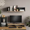 Vicco Wandregal Tomy, 90 x 20 cm, Anthrazit/Goldkraft Eiche Produktbild-Vorschau 3