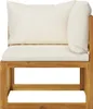 vidaXL 6-tlg. Garten-Lounge-Set mit Auflagen Creme Produktbild-Vorschau 5