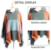 Damen-Kapuzencape mit Karomuster, Schal, Decke, Poncho, Produktbild-Vorschau 3