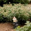Relaxdays Gartenzwerg mit Laterne, wetterfest, frostsicher, Produktbild-Vorschau 5