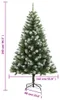vidaXL Künstlicher Weihnachtsbaum Klappbar Beschneit 240 cm Produktbild-Vorschau 7