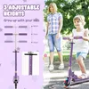 Hulajnoga dziecięca KOMFOTTEU z kółkami LED, składana Podgląd zdjęcia produktu 3
