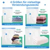 Vakuumbeutel für Kleidung mit Pumpe 12er Set, 4 Größen Produktbild-Vorschau 3