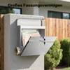 Wiltec Designer Briefkasten V19 Edelstahl 370 x 102 x 370 Produktbild-Vorschau 7