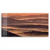 DEQORI Glasbild Echtglas 60x30 cm 'Nebelberge im Morgenrot' Produktbild-Vorschau 2
