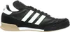 A side view of a black Adidas sneaker with white stripes. Náhled obrázku produktu