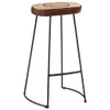 Barhocker 2 Stk. Dunkelbraun 44x37,5x78 cm Produktbild-Vorschau 2