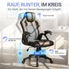 Juskys Racing Schreibtischstuhl Montreal (grau) - Gaming Produktbild-Vorschau 4