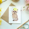 Mr. & Mrs. Panda Grußkarte Waschbär - Weiß - Geschenk, Produktbild-Vorschau 2