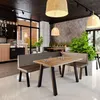 Banc d'angle Akiko Metal A - Ensemble de bancs d'angle pour Voir les images du produit 2