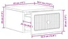 vidaXL Table de chevet murale, lot de 2, en bois imitation Voir les images du produit 7