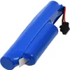 A close-up shot of a blue battery pack with a black connector and wires. Produktbild-Vorschau