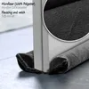 com-four® 2x Zugluftstopper für die Tür - Mikrofaser Produktbild-Vorschau 3