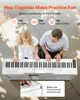 A man and a child playing a digital piano outdoors. Náhľad obrázku produktu