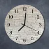 Glasuhr Wanduhr Küchenuhr Echt-Glas 30fi cm Klinker weiß Produktbild-Vorschau 2